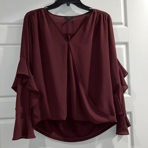 Ann Taylor Burgundy blouse